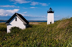 Long Point Light Surrounded By Beach Grass on Cape Cod